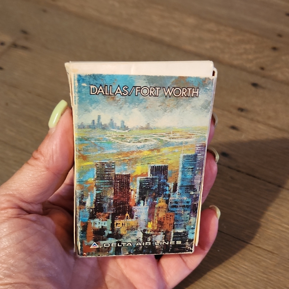 Delta Air Lines Logo DALLAS/FORT WORTH Playing Cards - VTG